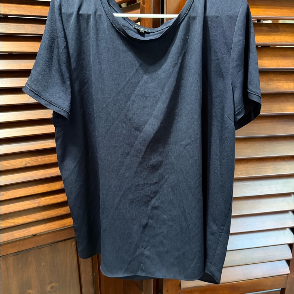 Ann Taylor Navy Blouse